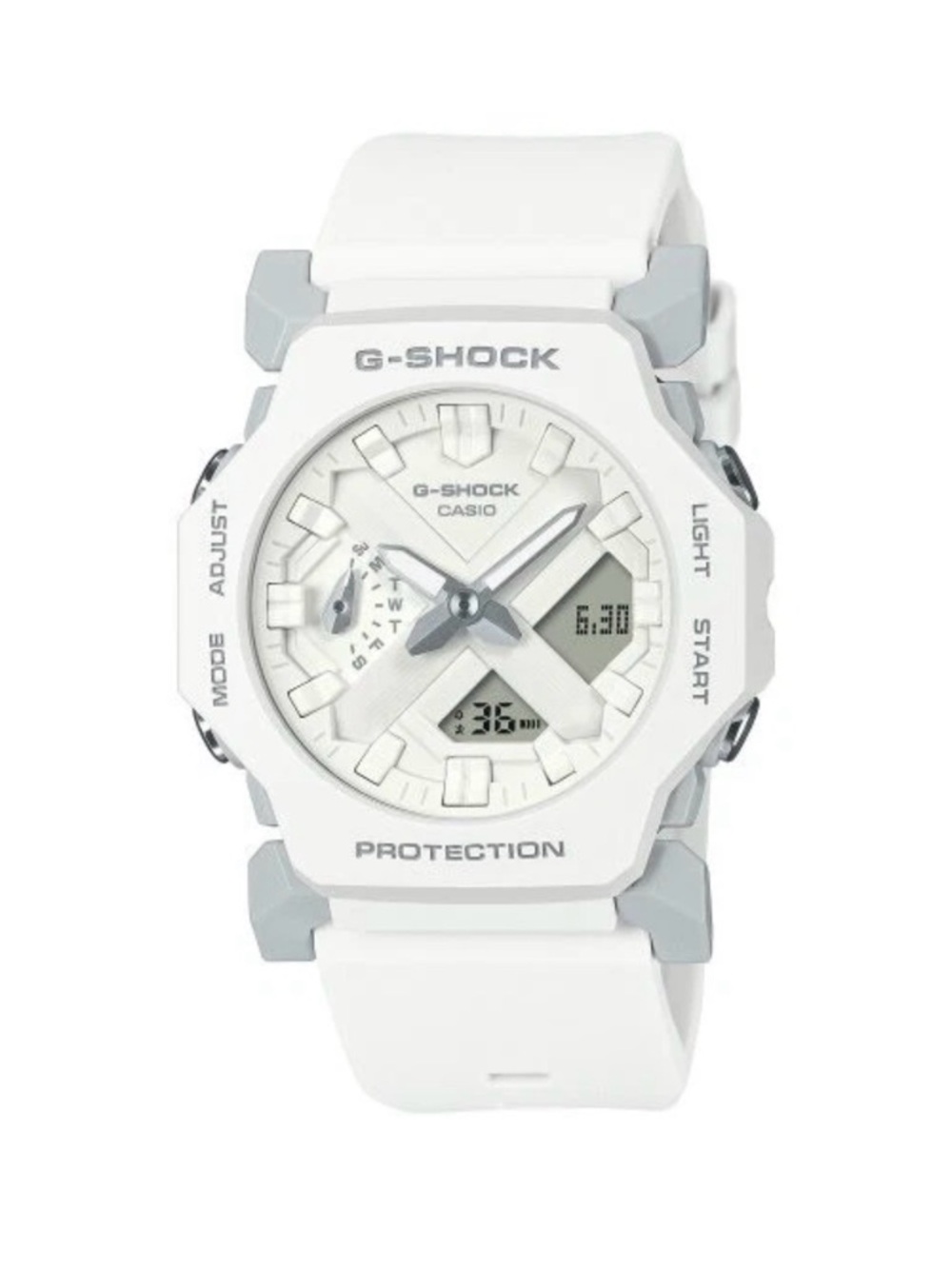 Casio G-Shock White and Gray Sport Resin Watch